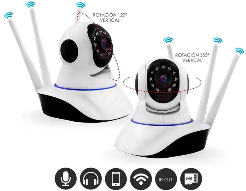 Vigilant Pro Cam - Cámara de seguridad 3 antenas